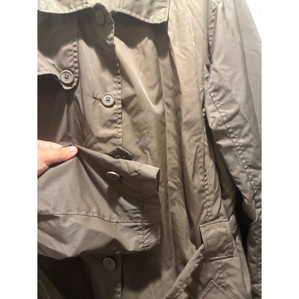 Columbia Womens XL Brown Belted Trench Rain Jacket Coat - Picture 3 of 5